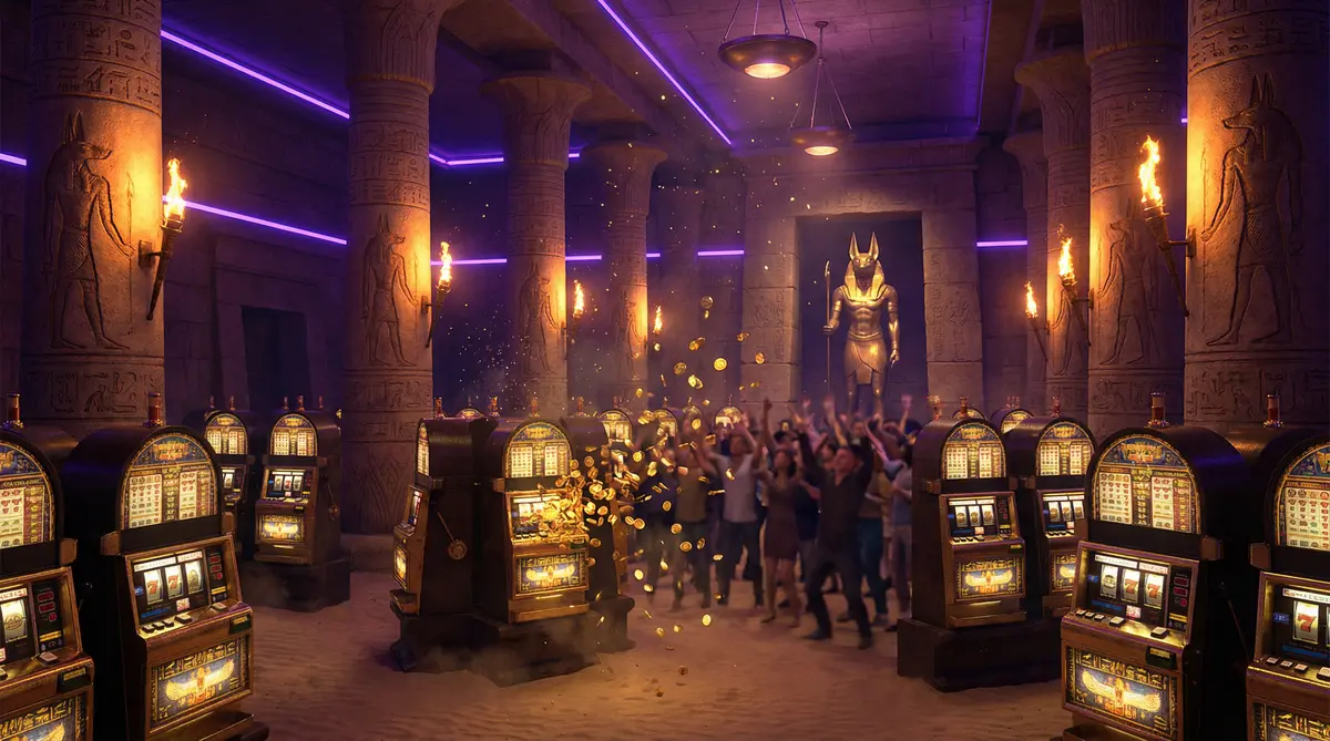 Salão de caça-níqueis no templo de Nasus